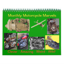 Monthly Motorcycle Marvels 2013 Wall Calendar