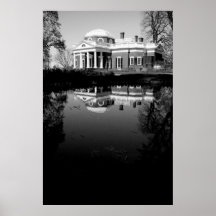 Monticello on Water Print