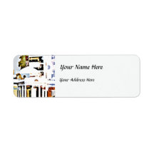 Monticello - Thomas Jefferson's Home in Virginia Custom Return Address Label