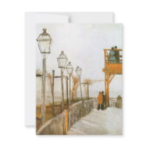 Montmartre by Vincent van Gogh Invitations