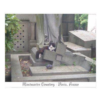 Montmartre Cemetery Print by wlwtomcat