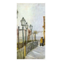 Montmartre in the upper Mill by Vincent van Gogh Customized Photo Card