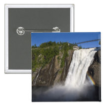 Montmorency Falls near Quebec City. Buttons