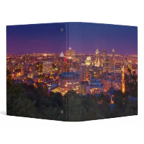 Montreal Canada City Skyline Belvedere Kondiaronk Vinyl Binder