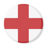 Montreal flag fridge magnet