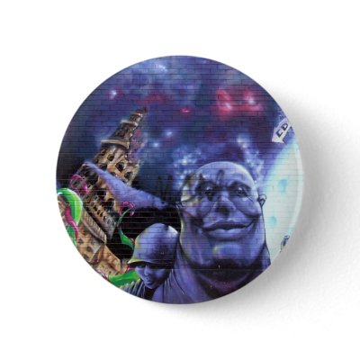 Montreal Graffiti Backpack Button by joyeuxmontreal