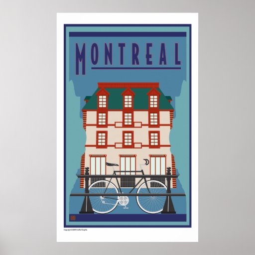 MontrealPrint Poster Zazzle