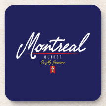 Montreal Script Coasters