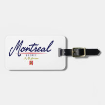 Montreal Script Travel Bag Tag
