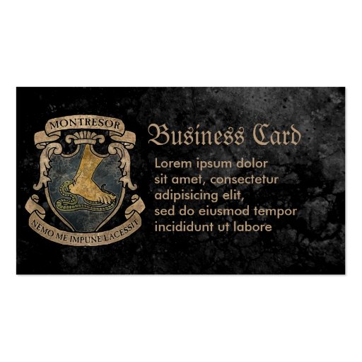 Montresor Coat of Arms Business Cards