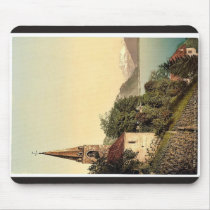 Montreux, the church and Dent du Midi, Geneva Lake Mouse Pad