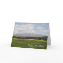 Monts Dore, Auvergne, birthday card