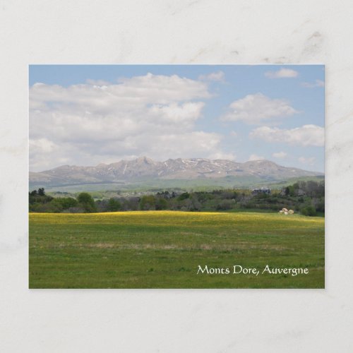 Monts Dore, Auvergne postcard