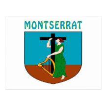 Montserrat Coat Of Arms Post Cards