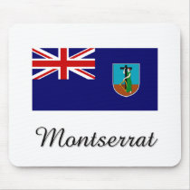 Montserrat Flag Design mousepads