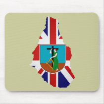 Montserrat flag map mousepads