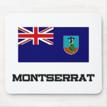 Montserrat Flag mousepads