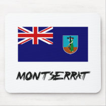 Montserrat Flag mousepads