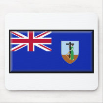 Montserrat Flag mousepads