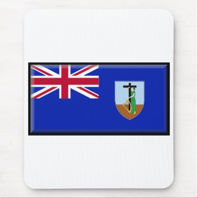 Montserrat Flag Mouse Mats by jacinto888