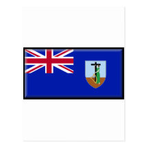 Montserrat Flag Post Card