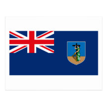 Montserrat Flag Postcard