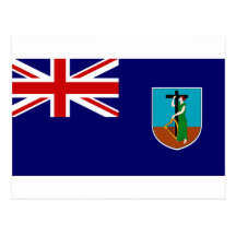 Montserrat Flag Postcard