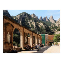 Montserrat monastery postcard