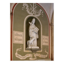Montserrat monastery sculpture post card