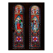 Montserrat monastery windows post cards