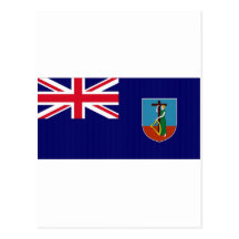 Montserrat National Flag Post Card