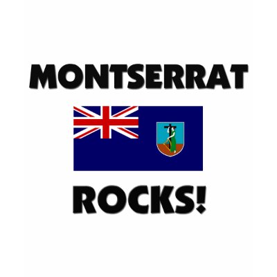 Montserrat Rocks T-shirt by flagshirt