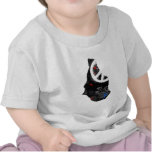 Montserrat Trendy Peace Sign with Montenegrin map Tee Shirts