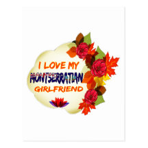 Montserratian Girlfriend designs Postcards
