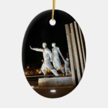Monument in Ponta Delgada Azores Christmas Ornaments