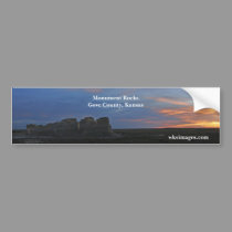 Monument Rocks Bumper Sticker bumper stickers