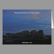 Monument Rocks National Landmark Card 06022007 cards