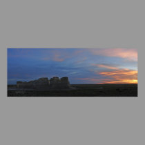 Monument Rocks Sundown 622007 on canvas posters by wksimages Monument Rocks Sundown 622007 on canvas posters