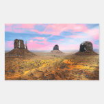 Monument Valley Rectangular Sticker