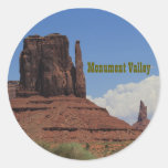 Monument Valley Utah Round Stickers x20