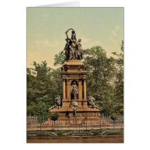 Monumento de guerra, foto rara de Hannover, Hannov Tarjeta