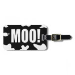 Moo! luggage tags