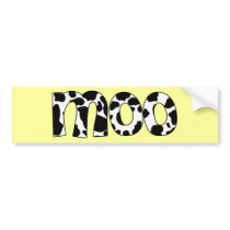 Moo bumper stickers by polkadotemporium Moo bumper stickers