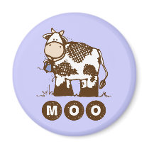 Moo Cow Magnet by smallhandsdesigns Moo Cow Magnet