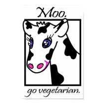 Moo. Go vegetarian. posters by opalcat Moo. Go vegetarian. posters