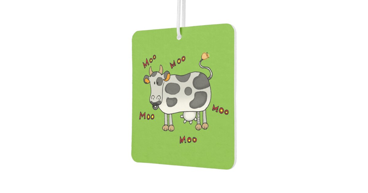 moo moo farm cow air freshener Zazzle