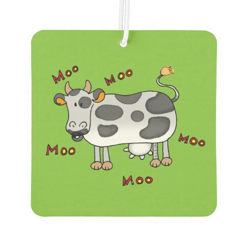moo moo farm cow air freshener Zazzle