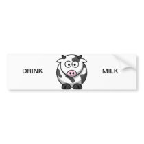 "Moo-Moo The Cow"-Drink Milk Bumper Sticker