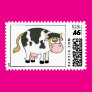 Moo Postage Stamps