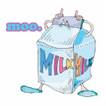 moo silly cartoon milk character cut out